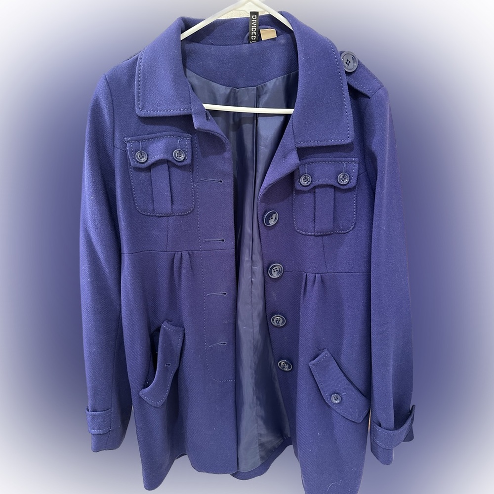 H & M Peacoat